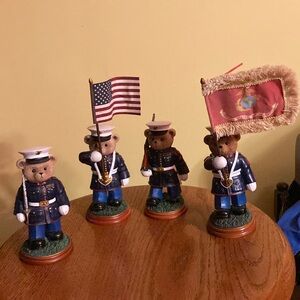 Faithful Fuzzies Hamilton Collection Marine Bear Figurines